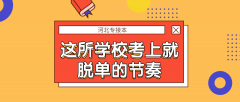 参加2020年河北专接本考试的同学一定要看看这6所学校
