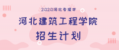 2020年河北建筑工程学院专接本招生计划人数