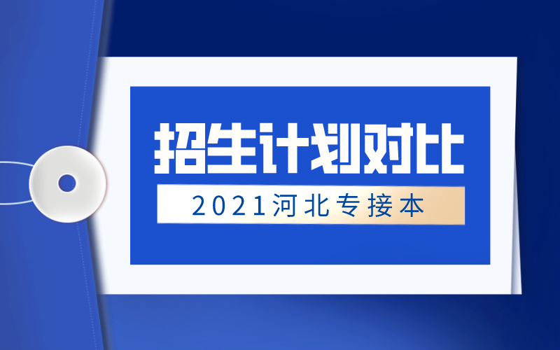 2020-2021年河北专接本德语专业招生计划对比