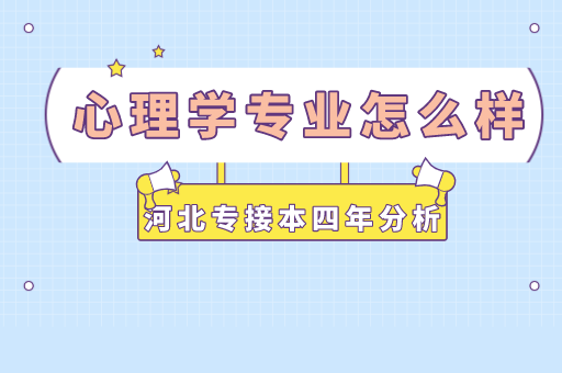 河北专接本近四年心理学专业招生情况
