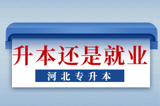 临近毕业升本还是就业？